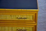 1970's Italian commode - four drawers - cane and bamboo style hardware 41¼"