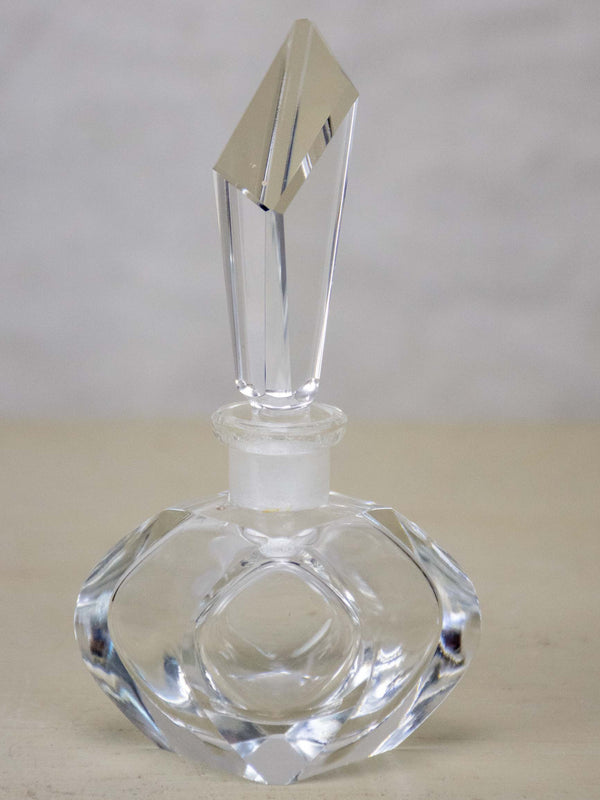Vintage French decorative glass perfume bottle