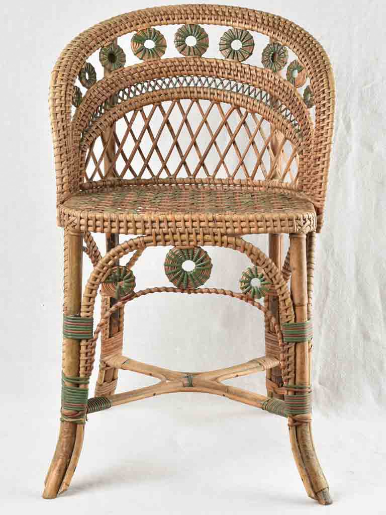 Natural Rattan Traditional Children's Chair