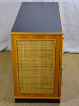 1970's Italian commode - four drawers - cane and bamboo style hardware 41¼"
