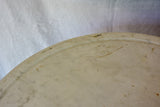 Late 19th Century round French table with marble top and cast iron base 31"