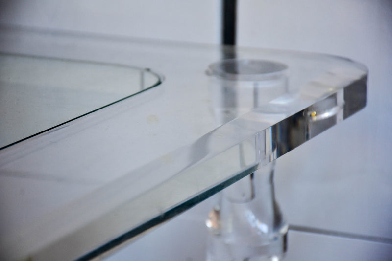 Perspex side tables and coffee table - Romeo Claude Dalle