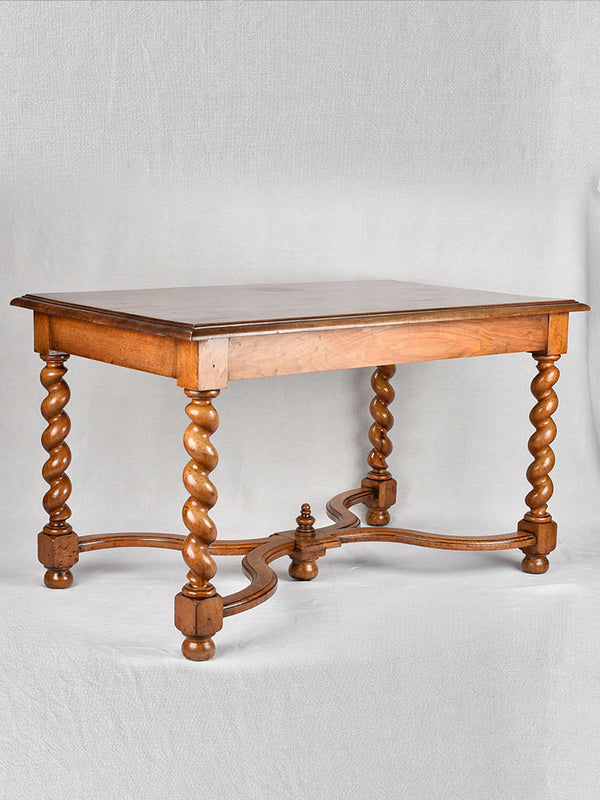 19th century walnut reading table from a library 51¼" x 30¾"