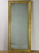 Early 20th Century French rectangular mirror with gold frame 19¾" x 44"