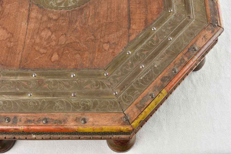 Copper Pressed Indonesian Beechwood Table