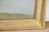 Early 20th Century French rectangular mirror with gold frame 19¾" x 44"