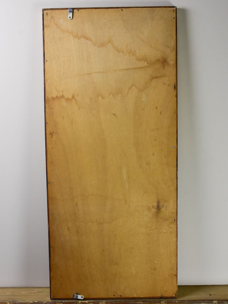 Early 20th Century French rectangular mirror with gold frame 19¾" x 44"