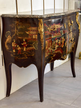 Small French coromandel lacquer commode