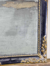 19th-century French mirror with black and gold frame 25½" x 30¾"