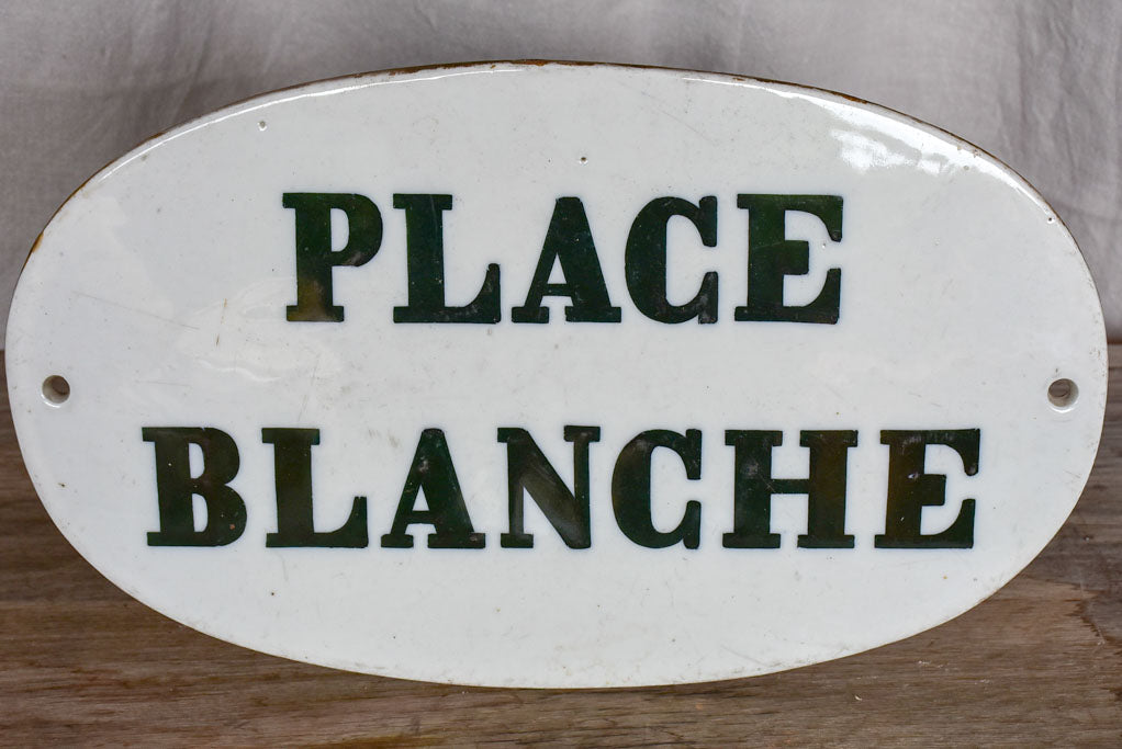 19th Century Parisian sign - Place Blanche