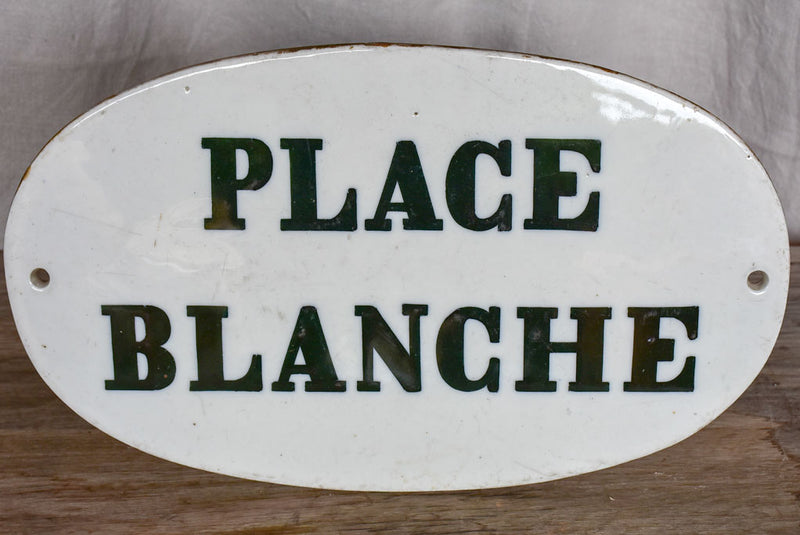 19th Century Parisian sign - Place Blanche