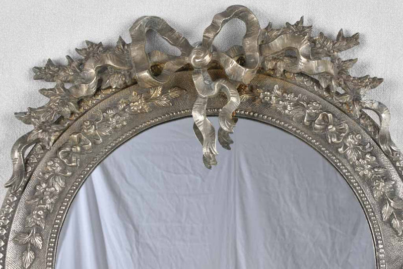19th Century White Bronze Mirror