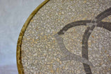 Early 20th Century French bistro table with mosaic monogram