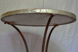 Early 20th Century French bistro table with mosaic monogram