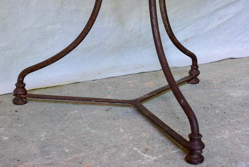 Early 20th Century French bistro table with mosaic monogram