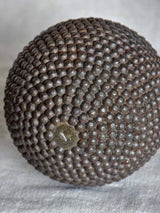 Collection of three antique French petanque balls