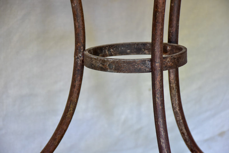 Early 20th Century French bistro table with mosaic monogram
