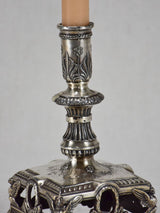 Unique Napoleon III Silver Candlestick