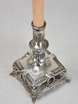 Napoleon III Stylish Silver Candlestick