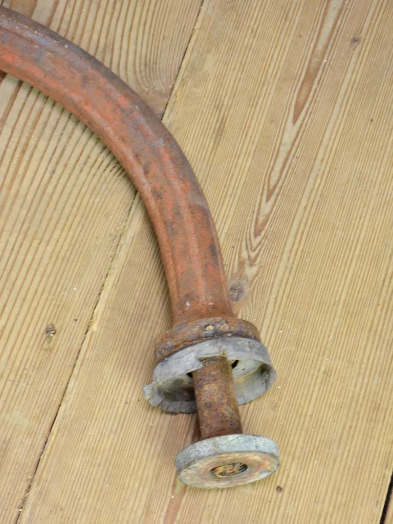 Huge 19th century street wall lamp - cast iron and copper 52"