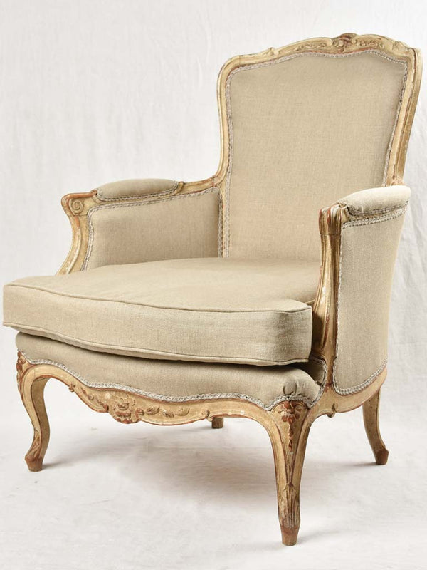 Lovely upholstered Louis XV armchair