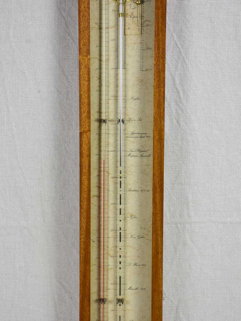 Early 20th Century French mercury barometer 39¾"