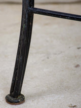 Classic timber iron Parisian side table