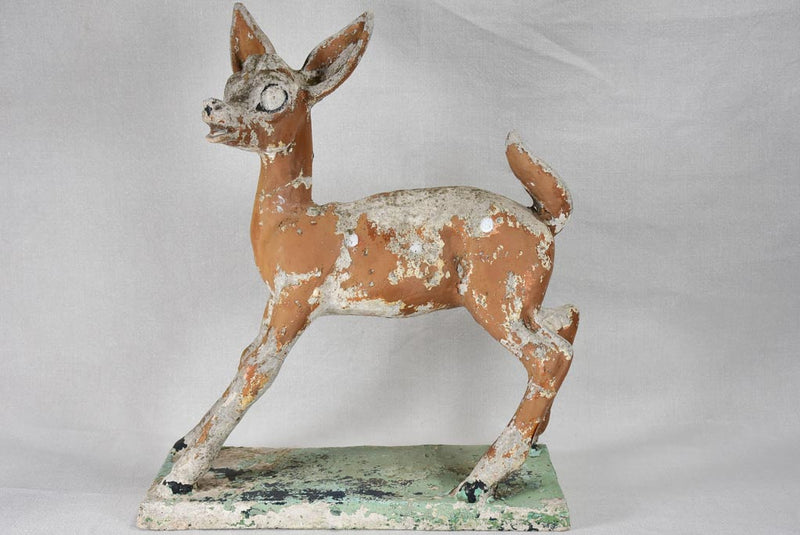 1960s garden statue of a baby deer