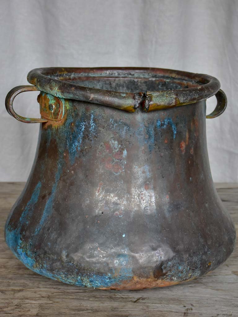 19th Century copper cauldron
