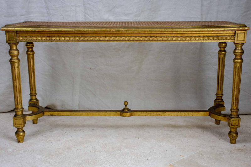 Late 19th Century Louis XVI cane bench