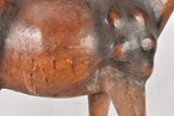 Mid century statue of a horse - leather