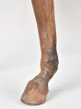 Mid century statue of a horse - leather