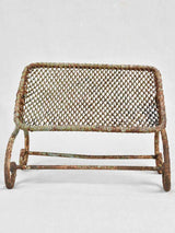 Antique French garden footrest - adjustable