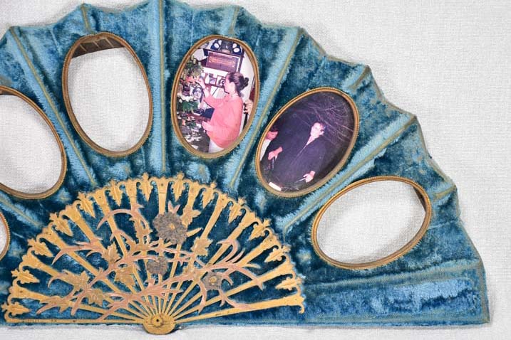 19th Century fan-shaped photo frame