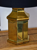 Pair of vintage French table lamps - gold and black