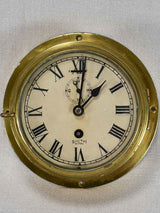 Vintage Smith Astral Marine Brass Clock