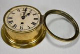 Decorative Antique English Boat Brass Clock