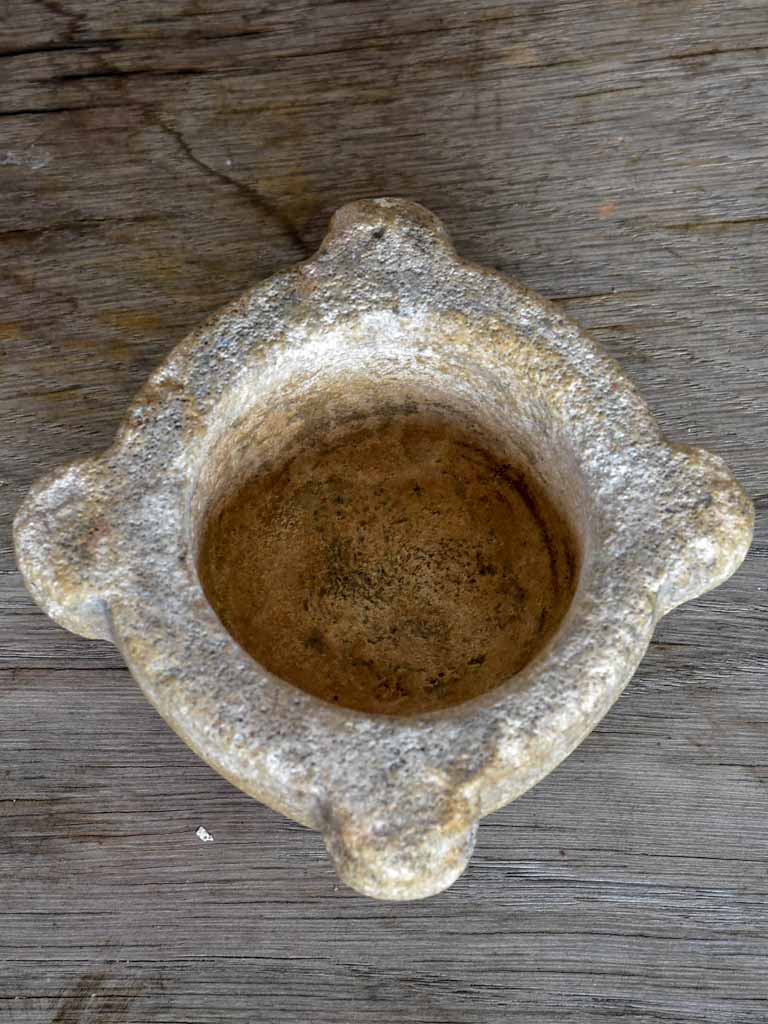 Miniature antique French marble mortar