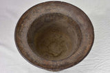 19th century French cast iron pharmacy mortar 11½"
