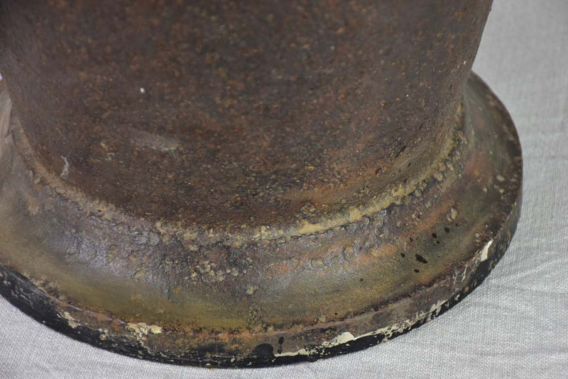 19th century French cast iron pharmacy mortar 11½"