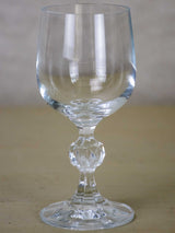 Elegant faceted stem crystal spirit glasses