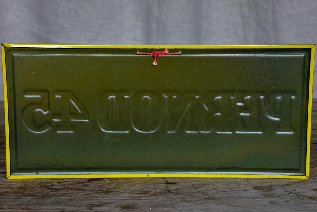 Vintage French enamel Pernod plaques