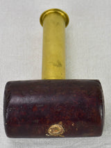 19th century French mallet for softening leather 9"