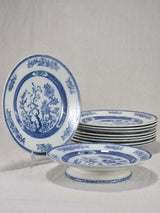 Set of antique French plates from the mid-twentieth century 9½"