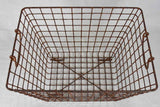 Collection of three antique French oyster baskets