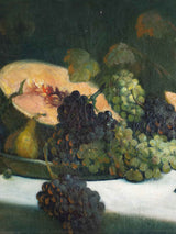 19th Century still life painting of a display of fruit by S. Seeberger 34¾'' x 19¼''