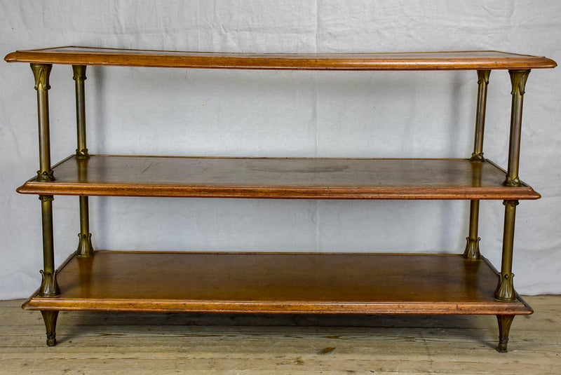 Three tier French display table from a boutique - 1900s 58¼" x 23¾"