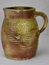 19th Century French sandstone cider pitcher from Normandy 7"