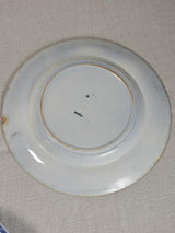 Set of antique French plates from the mid-twentieth century 9½"