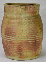 19th Century French sandstone cider pitcher from Normandy 7"